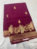 PREMIUM GREEN MANGO SILK WITH VANTARA BORDER