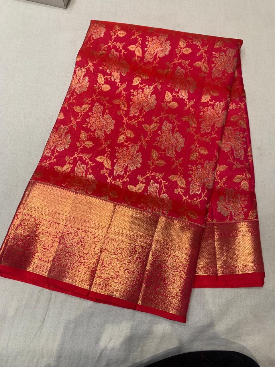 PUE KANCHI PATTU 2 SHADE PATTU SAREE