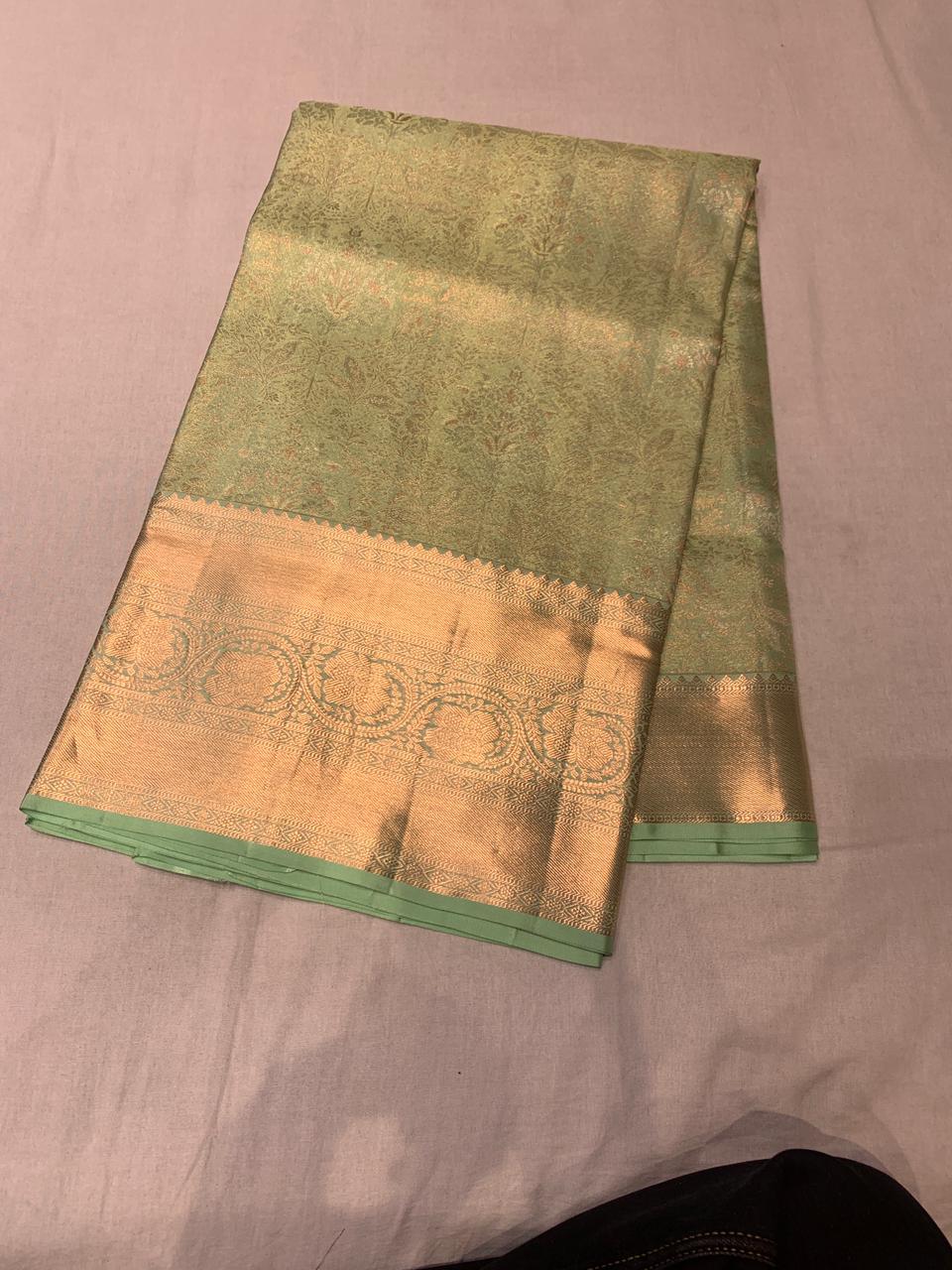 PURE KANCHI PASTEL PISTA GREEN SPECIAL